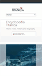 Mobile Screenshot of encyclopedia-titanica.org